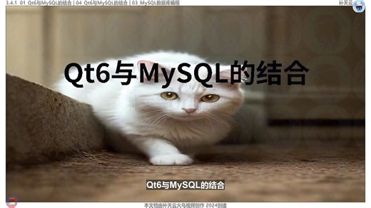 4_04_Qt6与MySQL的结合 QT数据库编程 QT视频课程