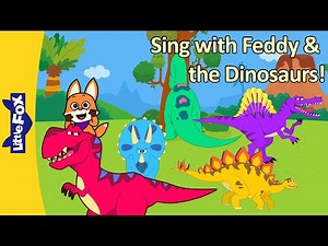 Sing with Feddy & the Dinosaurs! | Feddy’s Fun Song Mix | Kids Nursery Rhymes | Little Fox
