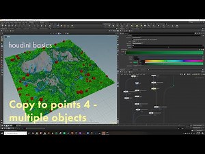Houdini Basics - Copy to points 4 - Copy multiple objects