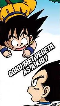 Goku Met Vegeta as a Kid? #dragonball #goku #dbz