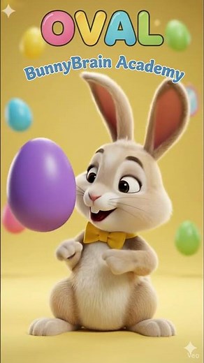 Oval Shape for Kids | Learn Shapes with BunnyBrain 🐰🥚