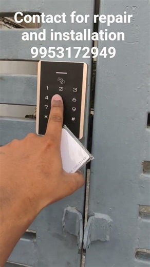 electronic lock iron door on password card remote and key