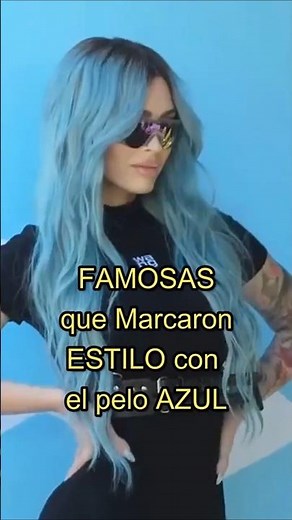 💙✨ CELEBRITIES who SHINED with BLUE HAIR