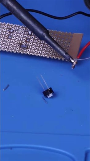 Soldering UM66 Circuit 🔥 Dot Board PCB Mini Project #shorts #arduino #viral #electronicsprojects