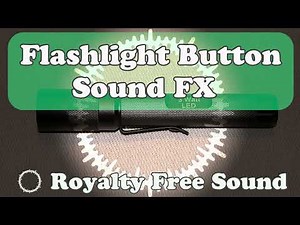 Flashlight Click sound effect. Press the button on/off. Switch. Звук нажатия кнопки фонарика, клик