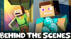 【Blue Monkey】史蒂夫与艾利克斯Behind the Scenes of Alex and Steve | Minecraft Animation