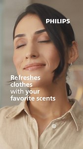 Philips MyEssence Garment Steamer. Refreshes clothes with your favourite scents and effortlessly removes wrinkles on all ironable garments. | Philips Home Living | Facebook