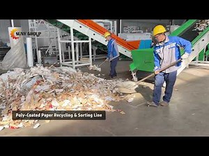 Poly-Coated Paper Recycling Line | Easy Paper & Plastic Separation Process