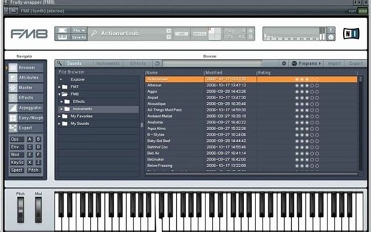 经典合成器FM8 体积仅233.6MB VST音源插件内含了1200种音色