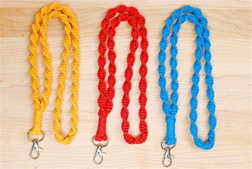 The most FUN and FUNCTIONAL DIY idea! https://onelittleproject.com/macrame-lanyard/ | One Little Project