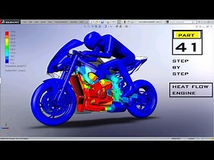 Step by step simulation of engine heat using solidworks - Part 41