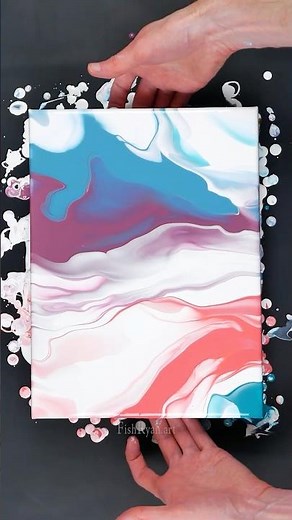 Creating a Simple Painting with Lots of White Space - Acrylic Fluid Art