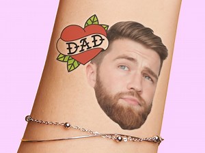 Fathers Day Gift Dad Tattoos Custom Personalized Tattoo, Funny Gift for Dad, Gift for Grandpa, Father's Day Decorations Gifts, Fun - Etsy