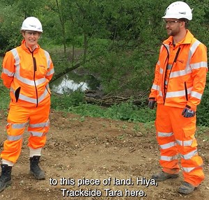 3.3K views · 110 reactions |  There are lots of different jobs on the railway, in addition to our engineering roles!  Meet environmentalist Hamish, who's helping to turn an old compound into a biodiversity site: https://www.networkrail.co.uk/stories/trackside-tara-and-a-big-biodiversity-project/ #RailWeek #careers | Network Rail | Facebook