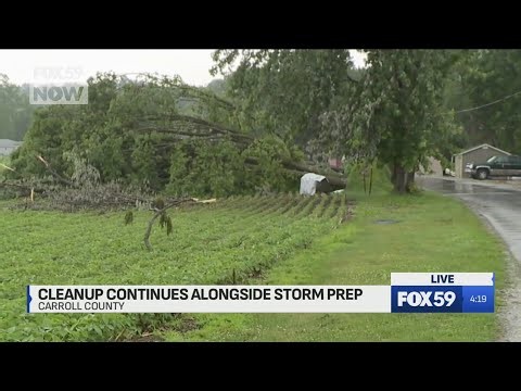Storm cleanup underway in Carroll County