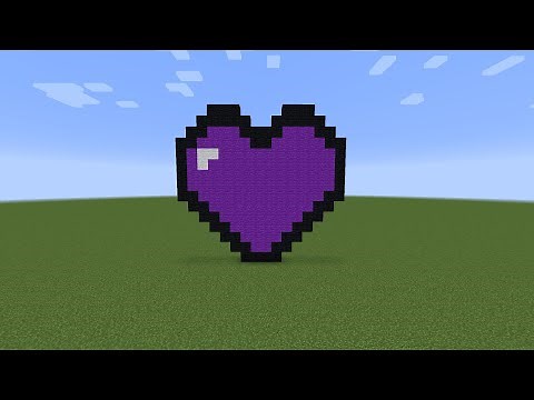 Tutorial Minecraft Pixel Art - Corazón