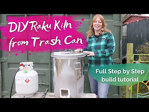 TRASH can kiln | DIY learn to build a Raku Kiln at home #diy #rakukiln #pottery