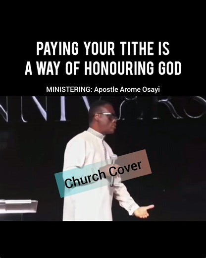 Apostle Arome Osayi on tithing ✍️🔥🔥 . #Tithing #tithe #tithes #TithesandOfferings | Church Cover