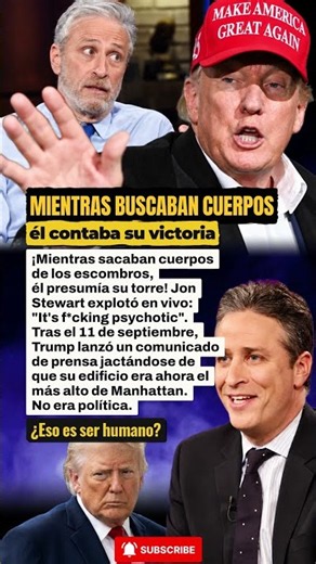 ¿Trump mintió sobre el 9/11? Jon Stewart responde #Politica #Trump #911