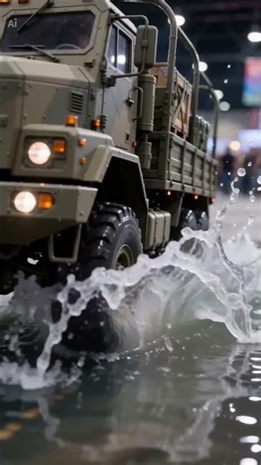 RC Military Truck Water Crossing #rctruck #military #rc