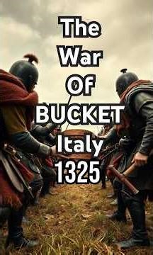The war of the buckets 1325 – a real war between Italian city states #warofthebucket #historymystery