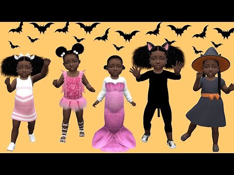 Sims 4: Toddler Halloween Costumes CC Haul