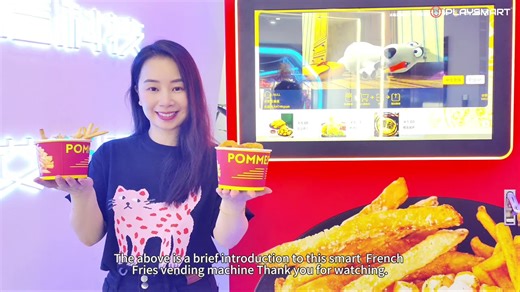 Automatic French Fries Vending Robot Hot Food Chicken Fry Chip Machine Factory Price with Credit Card Payment System for Sale