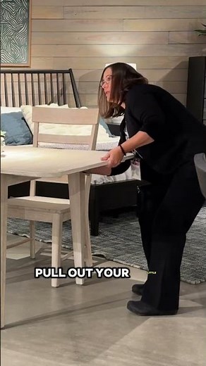 A drop leaf table is so easy to use!