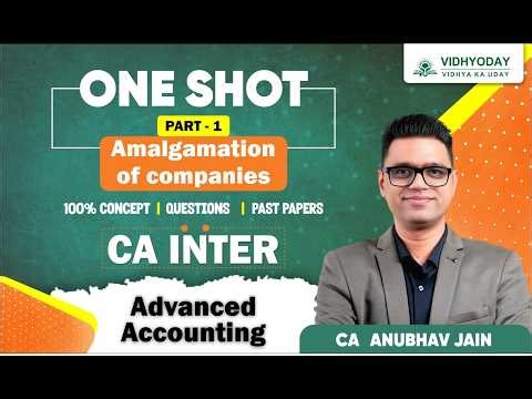 AMALGAMATION P-1 | Advanced Accounting | ZIDD Revision | CA Inter May 2026 | CA Anubhav Jain