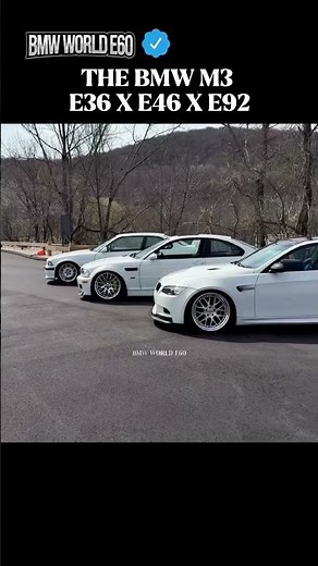 THE BMW M3 E36 X E46 X E92 #bmw #bmwm3 #e36 #e46 #e92
