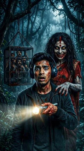 I found my friends but SHE found me first. 😭💀 #Horror