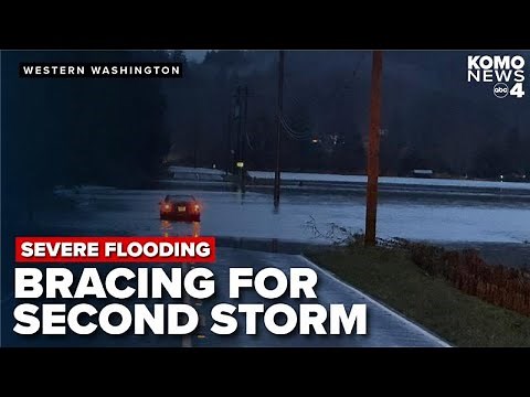 Second atmospheric river looms as western Washington battles widespread flooding