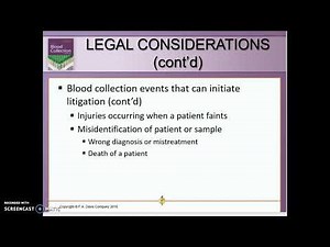 Phlebotomy Chapter 1 Part 3 Video