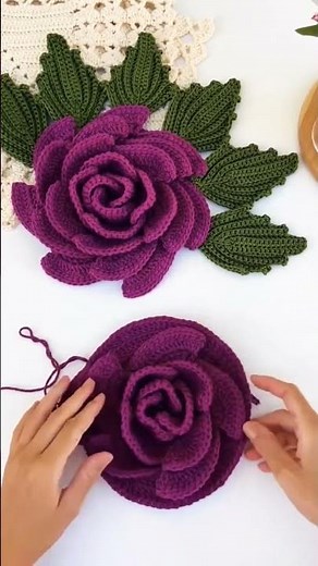 Crochet flower tutorial beginners #crochet #diy #handmade #crocheting #craft