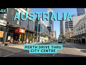 Perth , Western Australia | drive thru city centre | 2023 | 4k |