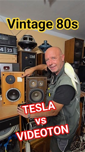 80s Vintage Rare TESLA BOOKSHELF SPEAKERS vs VIDEOTON SPEAKER Sound Test Comparison