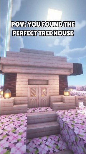 POV: You Found the Perfect Cherry Blossom Tree House! 🌸🏡 | Minecraft Build