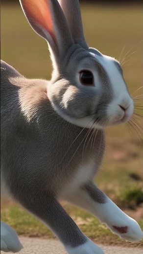 Cute Bunny Running in the Field | Adorable Rabbit Video