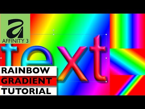 AFFINITY 3 Create Rainbow Colour Gradients