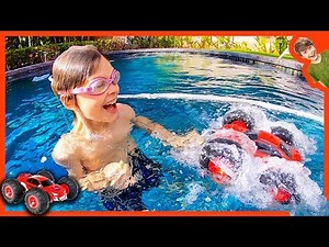 RC MONSTER TRUCK DRIVING on WATER!