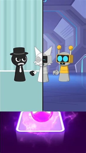 White in the Middle of Chaos 😱 Sprunki #shorts #sprunki #tileshop