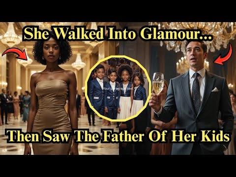 She Took Her Quadruplets To A Billionaire Gala… But Who She Saw Inside Left Her In Shock