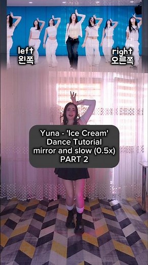Yuna - 'Ice Cream' Dance Tutorial Mirrored (PART 2) #shorts #yuna #itzy #icecream #IceCreamChallenge