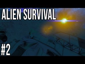Space Engineers - ALIEN SURVIVAL - Ep 2 - CRASHED SHIP!
