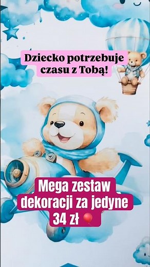 Twoje #dziecko je pokocha! Dekoracje urodzinowe w Misie 🐻 do wydruku #urodziny #dladzieci
