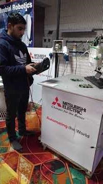 Mitsubishi robot Scan PCB ! Tac Automation #plc