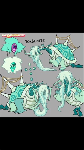 Torbenite, fusion of Alexandrite and Malachite #stevenuniverse #stevenuniversefusion #fy #fanfusion