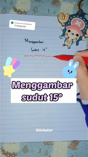 how to draw a 15° angle using a protractor #shorts #maths
