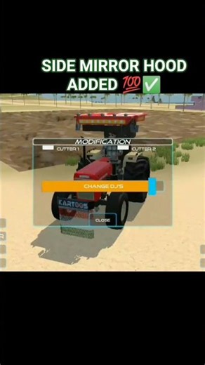 SIDE MIRROR HOOD ADDED 💯✅ INDIAN VEHICLES SIMUTOR 3D GAME #indiantractor3d​ #youtubeshorts​#aa23