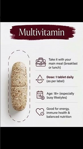 Best time to take multivitamins explained #multivitamins